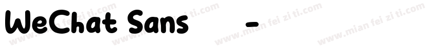 WeChat Sans数字免费下载字体转换